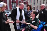 2011 Lourdes Pilgrimage - Archbishop Dolan with Malades (63/267)